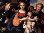 Girolamo di Benvenuto Virgin and Child with Saints Michael and Joseph oil painting picture wholesale